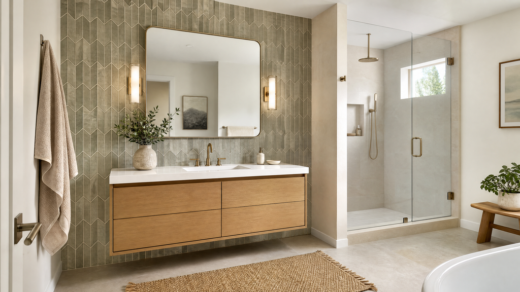 Add a Bathroom Feature Wall - bathroom remodel ideas 2026