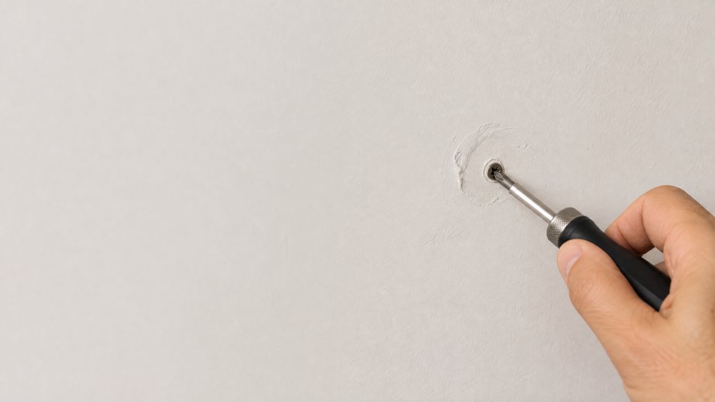 How to Fix Drywall Nail Pops step 1