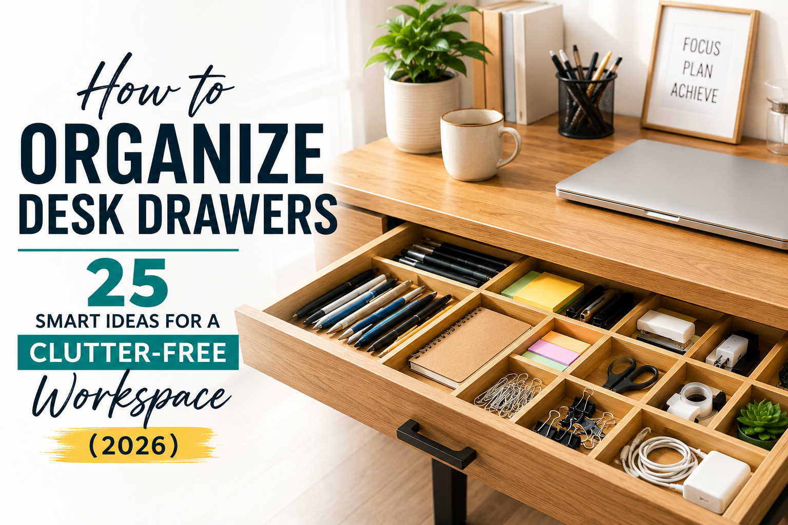 How to Organize Desk Drawers