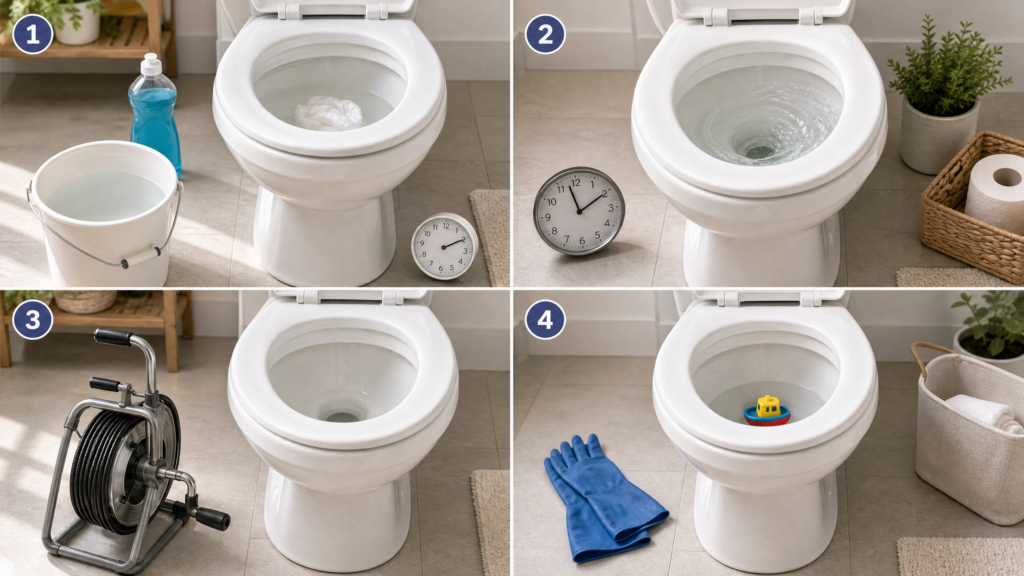 How to unclog a toilet fast