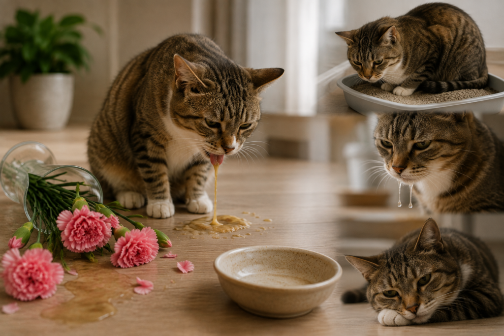Symptoms of Carnation Poisoning in Cats