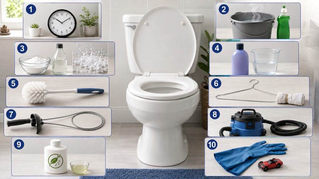 Ways to Unclog a Toilet Without a Plunger