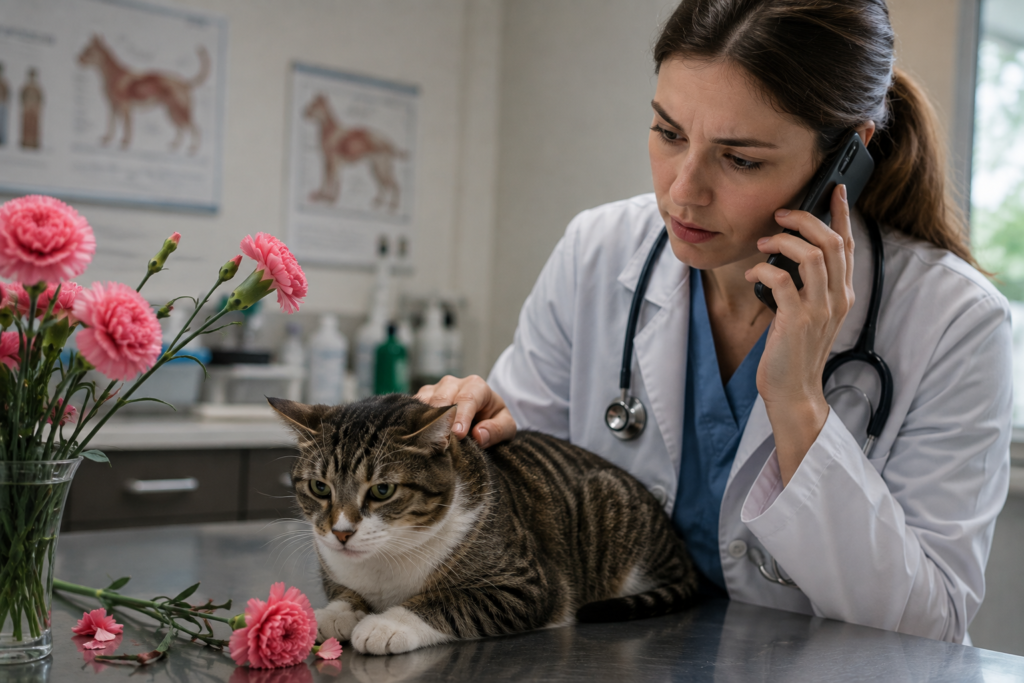 are carnations poisonous to cats