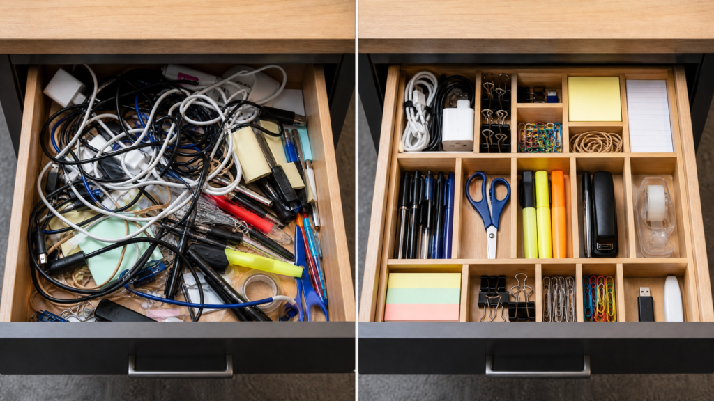 desk organization ideas common mistakes