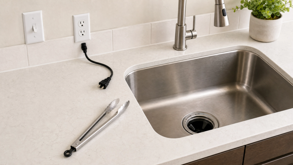 garbage disposal reset button