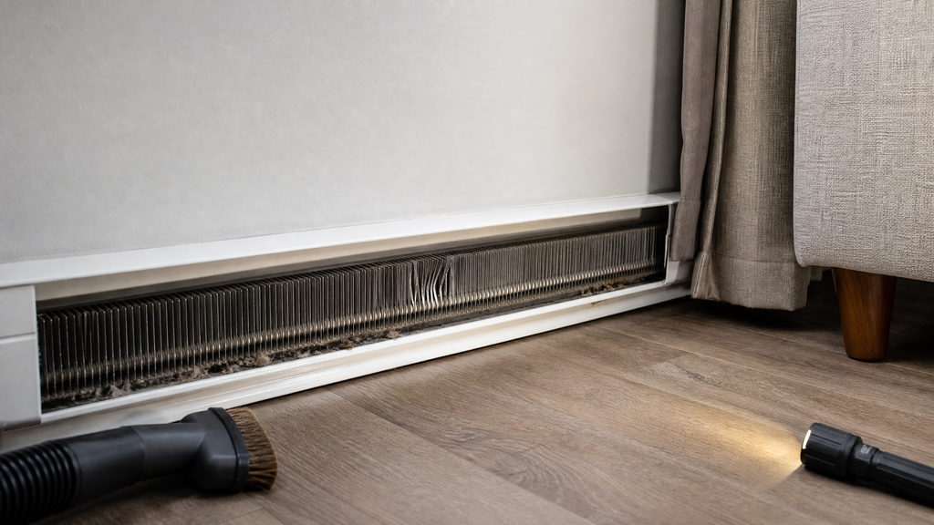 how to clean baseboard heating