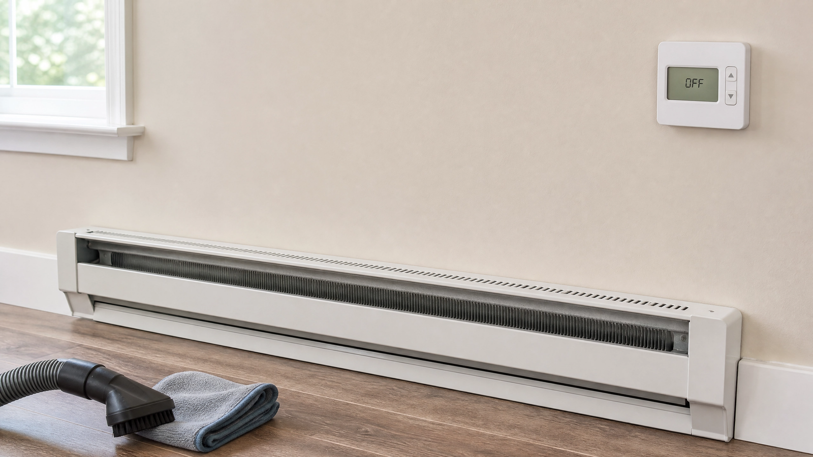 how to clean baseboard radiators