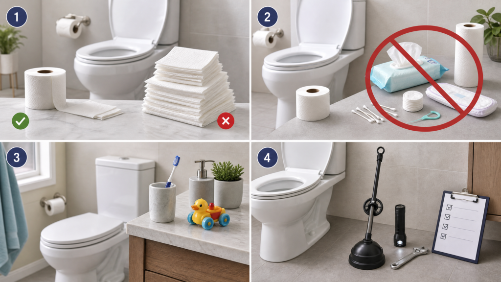 how to unclog toilet without plunger