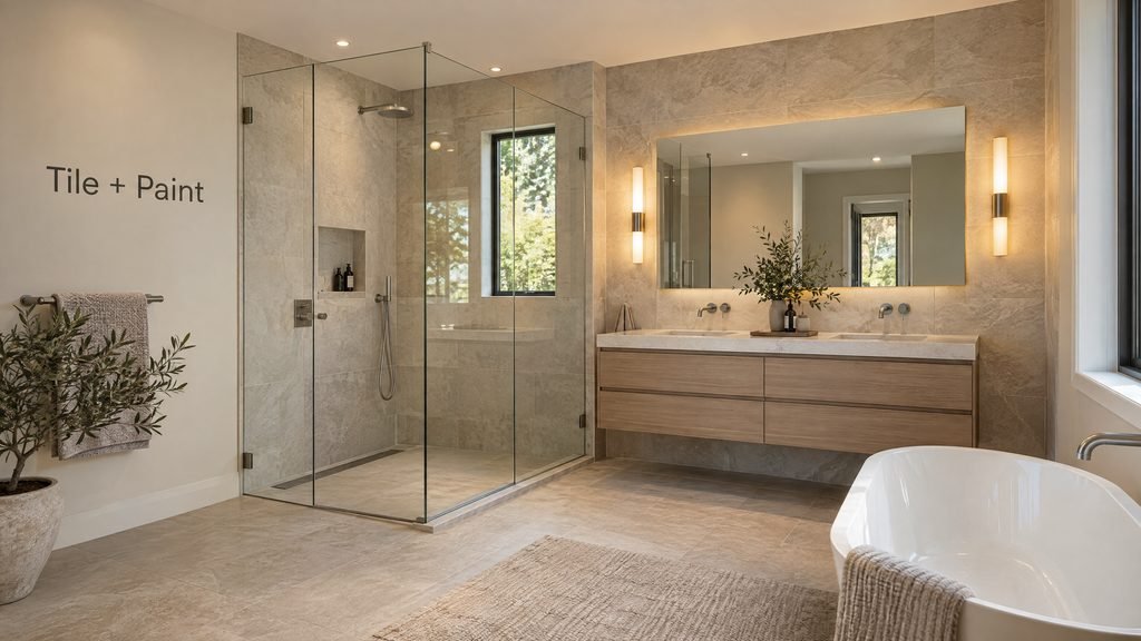 Bathroom wall tiles design