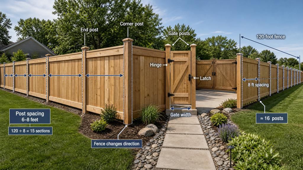 Calculate Fence Posts