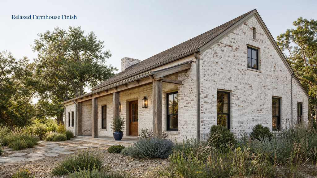 Farmhouse Limewashed Brick