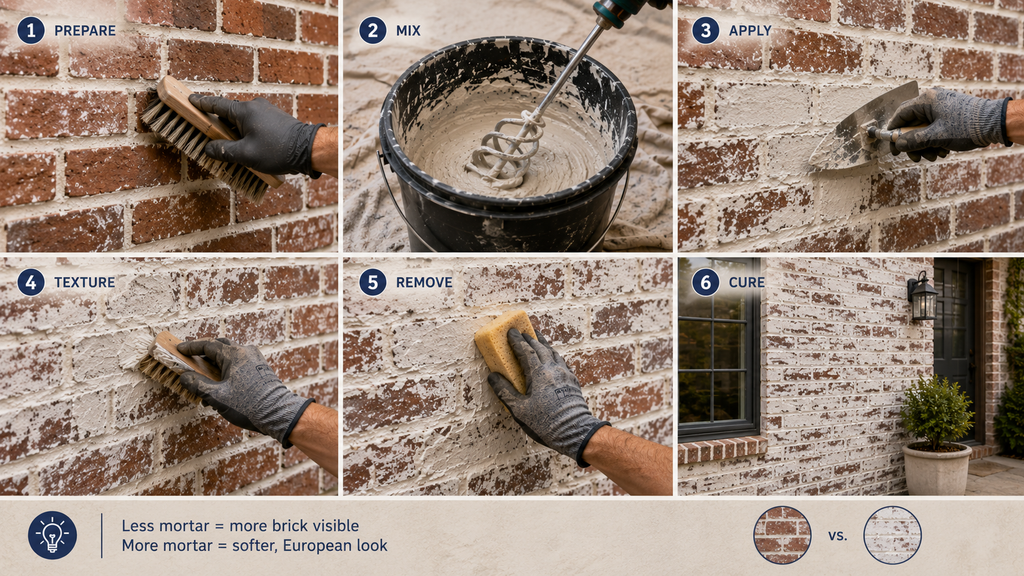 How to German Schmear Brick