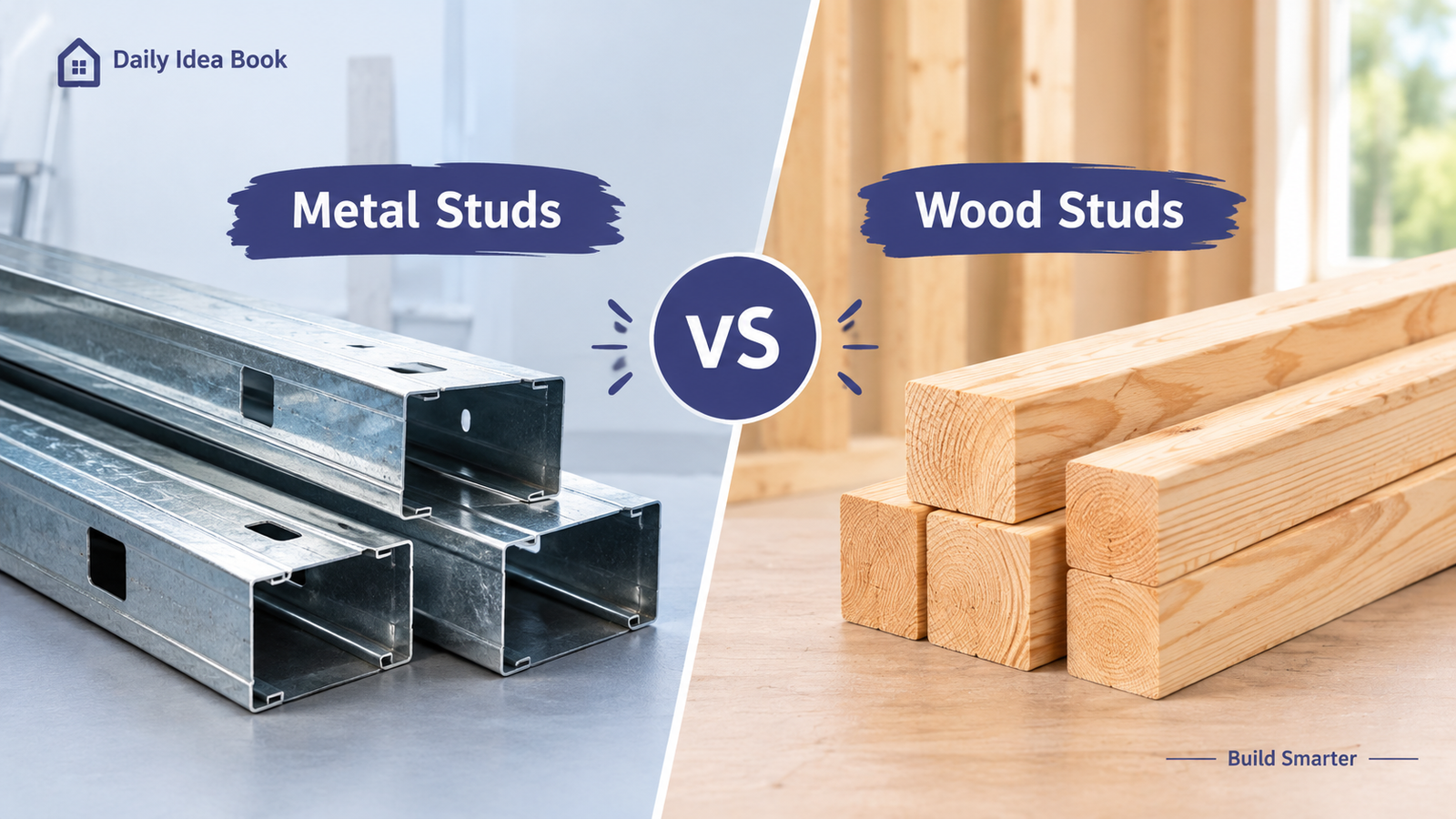 Metal Studs vs Wood Studs