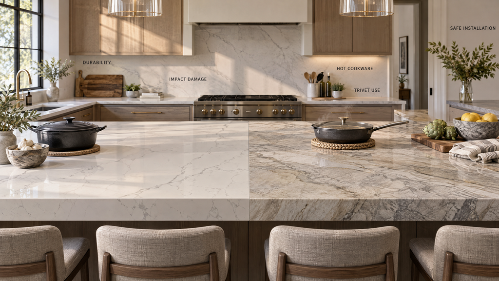 Quartz vs Quartzite durability