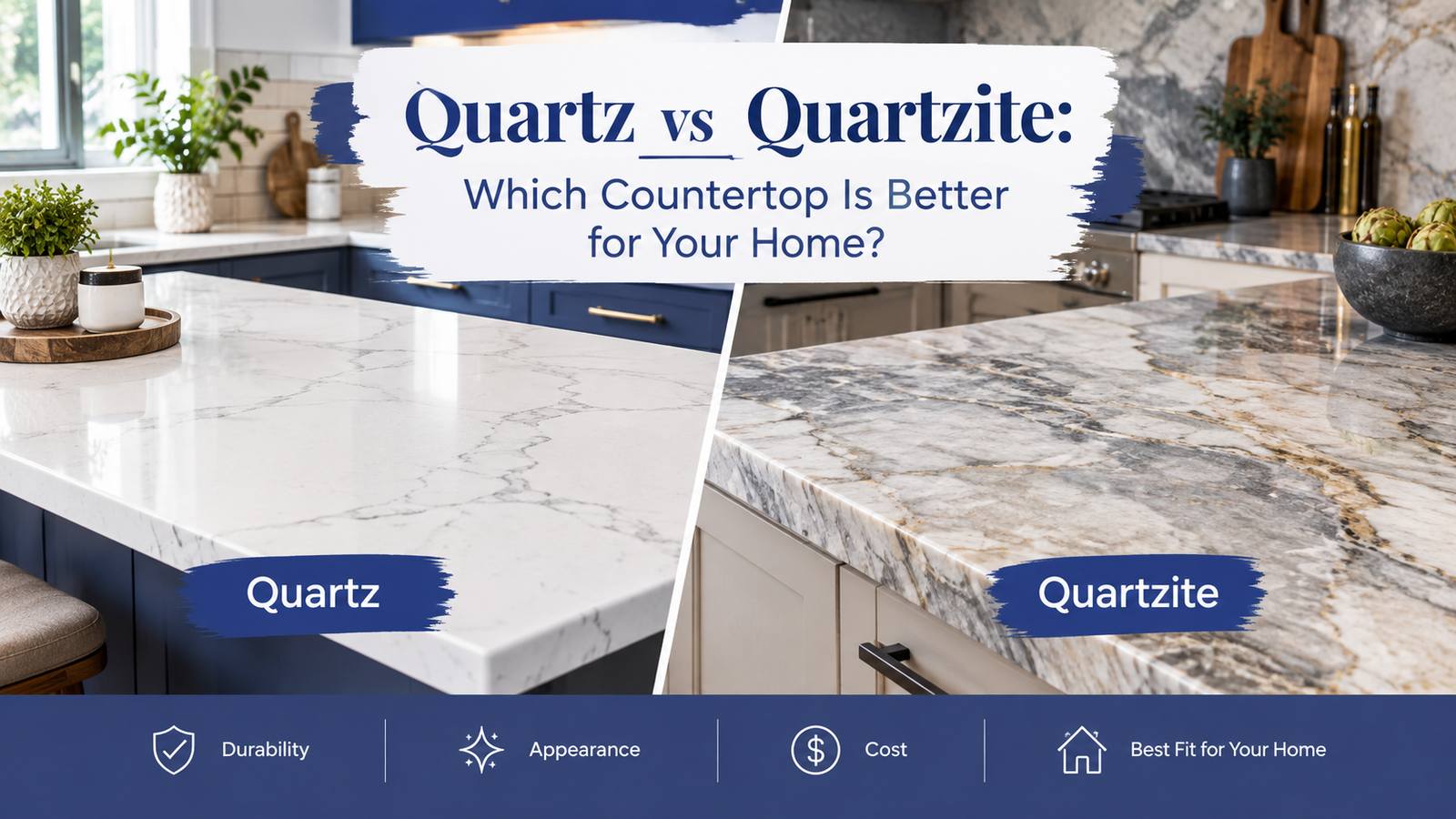 Quartz vs Quartzite