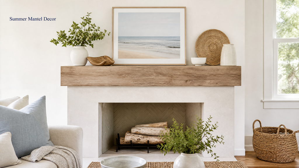 Summer Mantel Decor