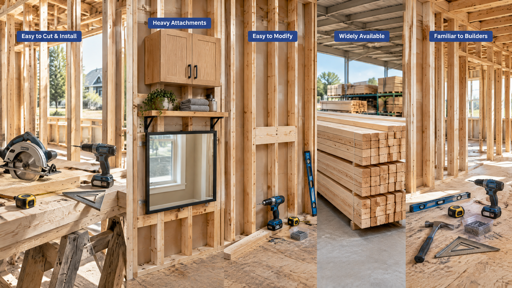 Wood Studs benefits