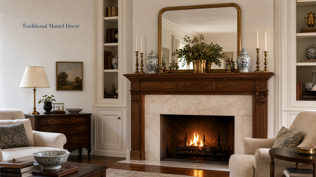fireplace mantel decor