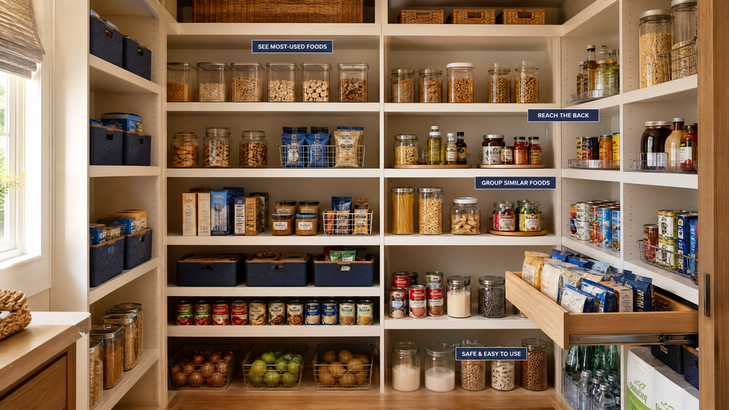 how to arrange the pantry