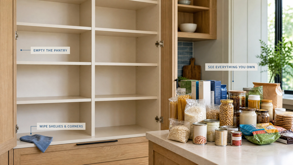 how to organize pantry