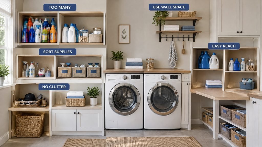 laundry room organization mistakes
