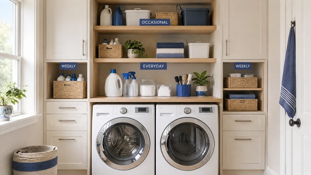 organized laundry room