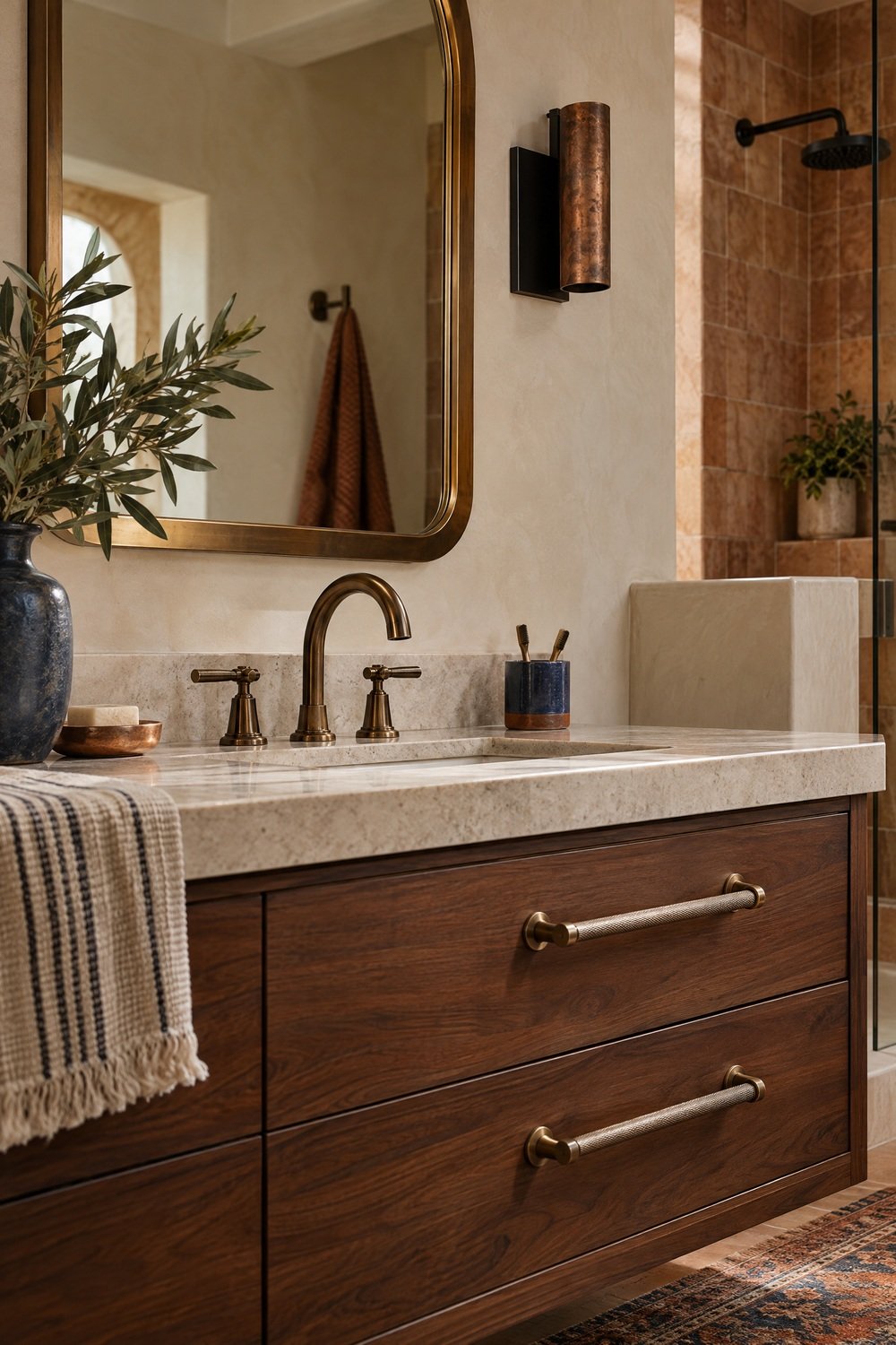 Copper, Bronze, or Matte Black Fixtures