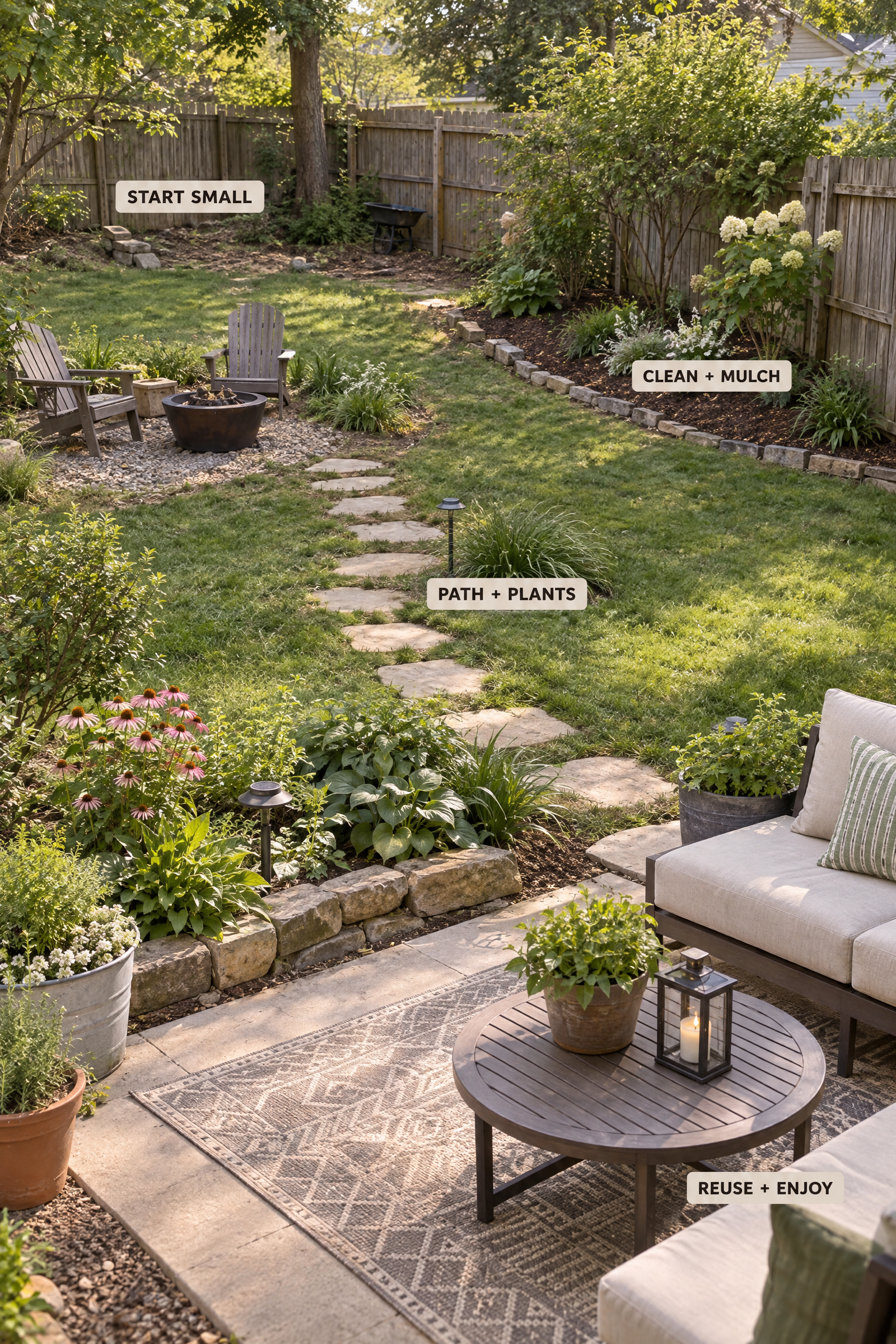 Backyard landscaping ideas on a budget