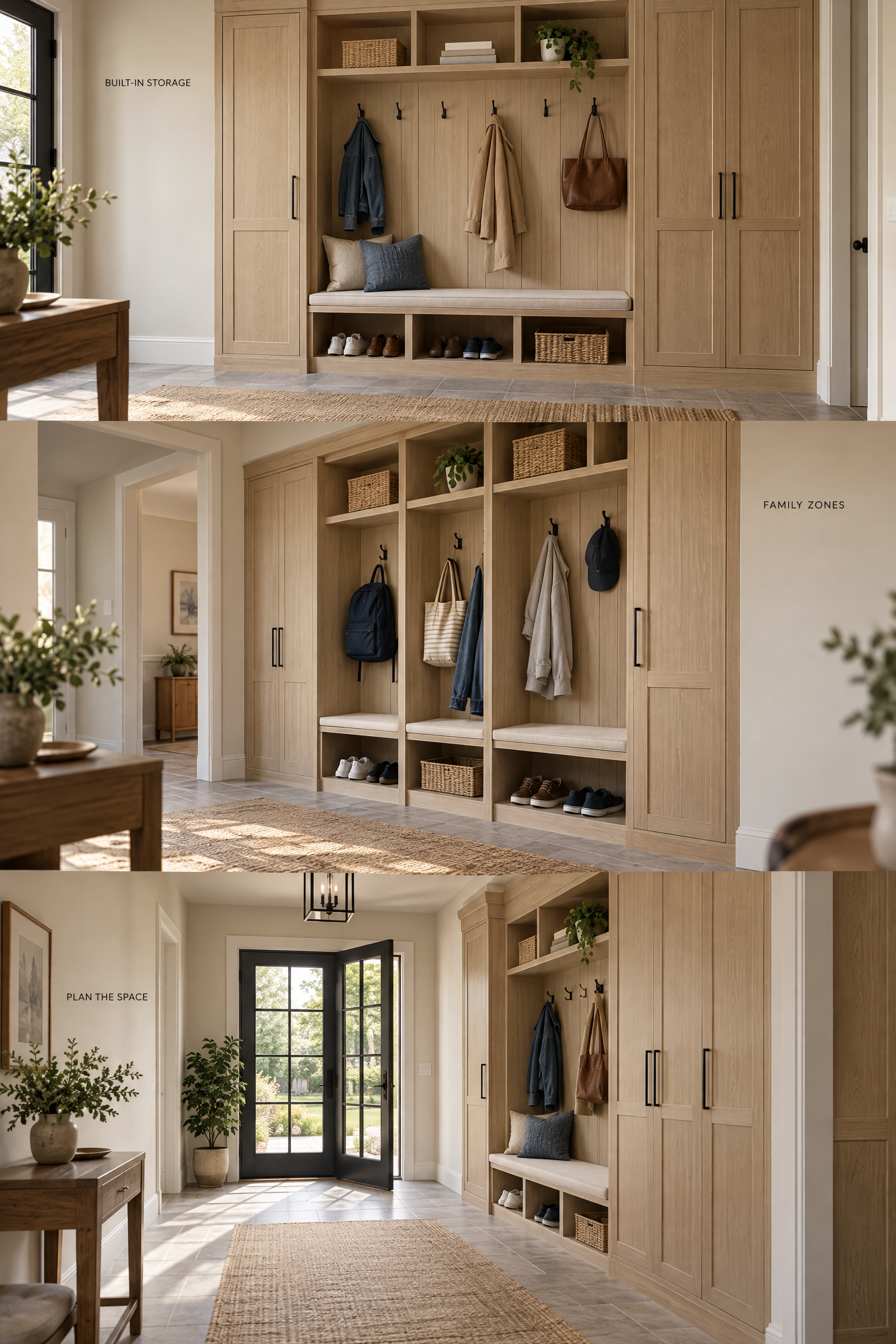 Built-In Entryway Mudroom