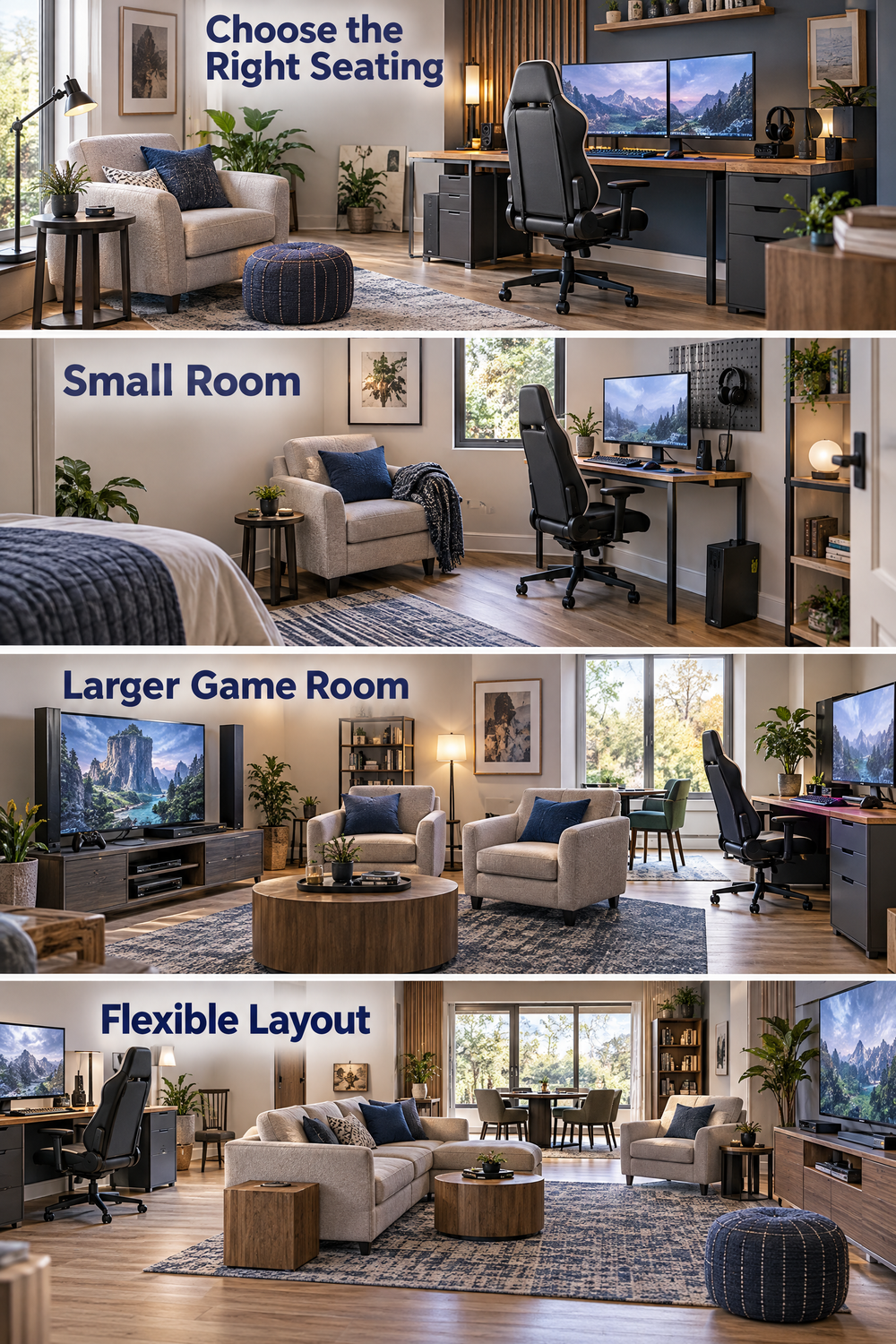 Comfortable Seating for Multiplayer Gaming