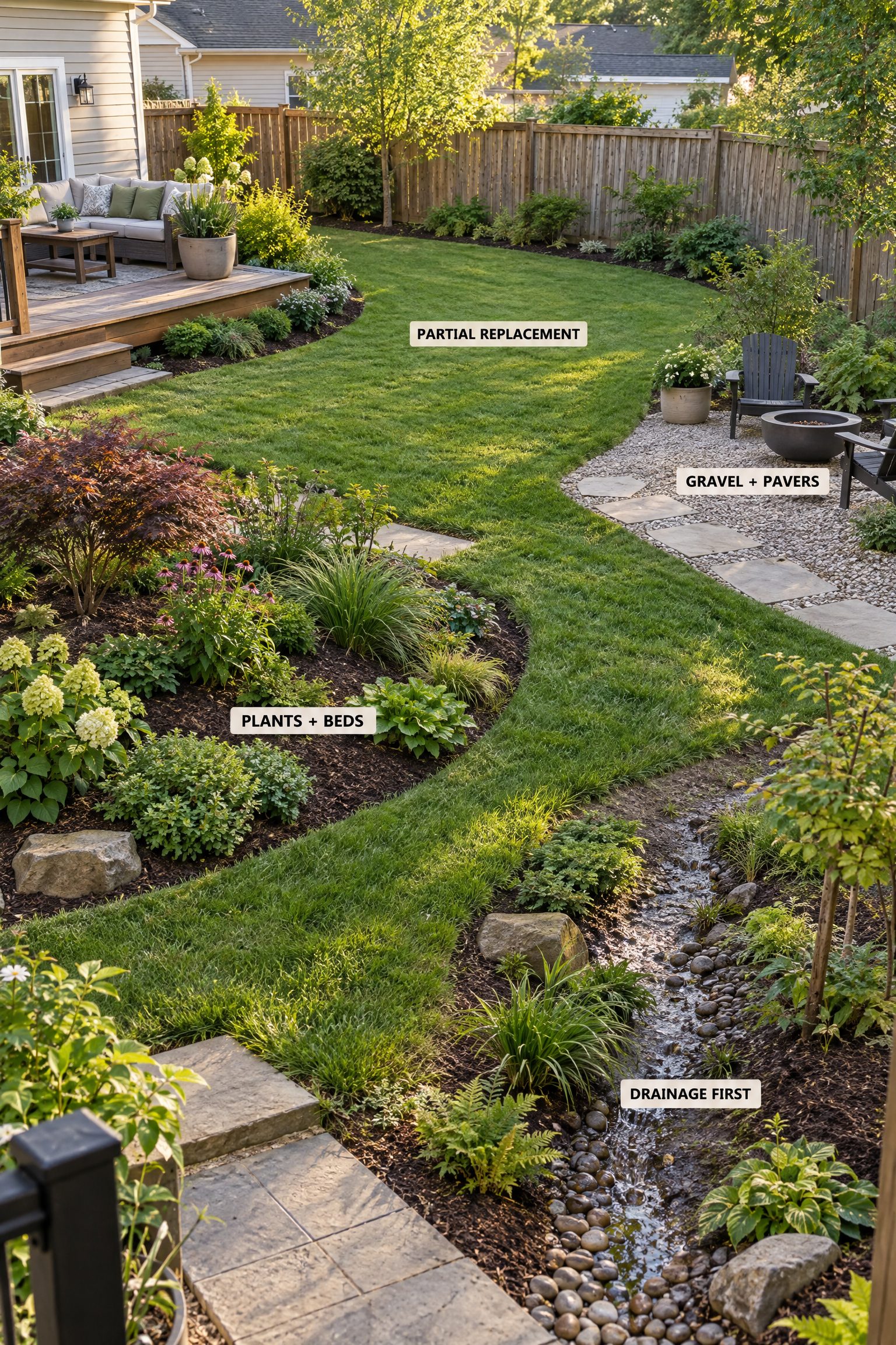 Low maintenance backyard landscaping ideas