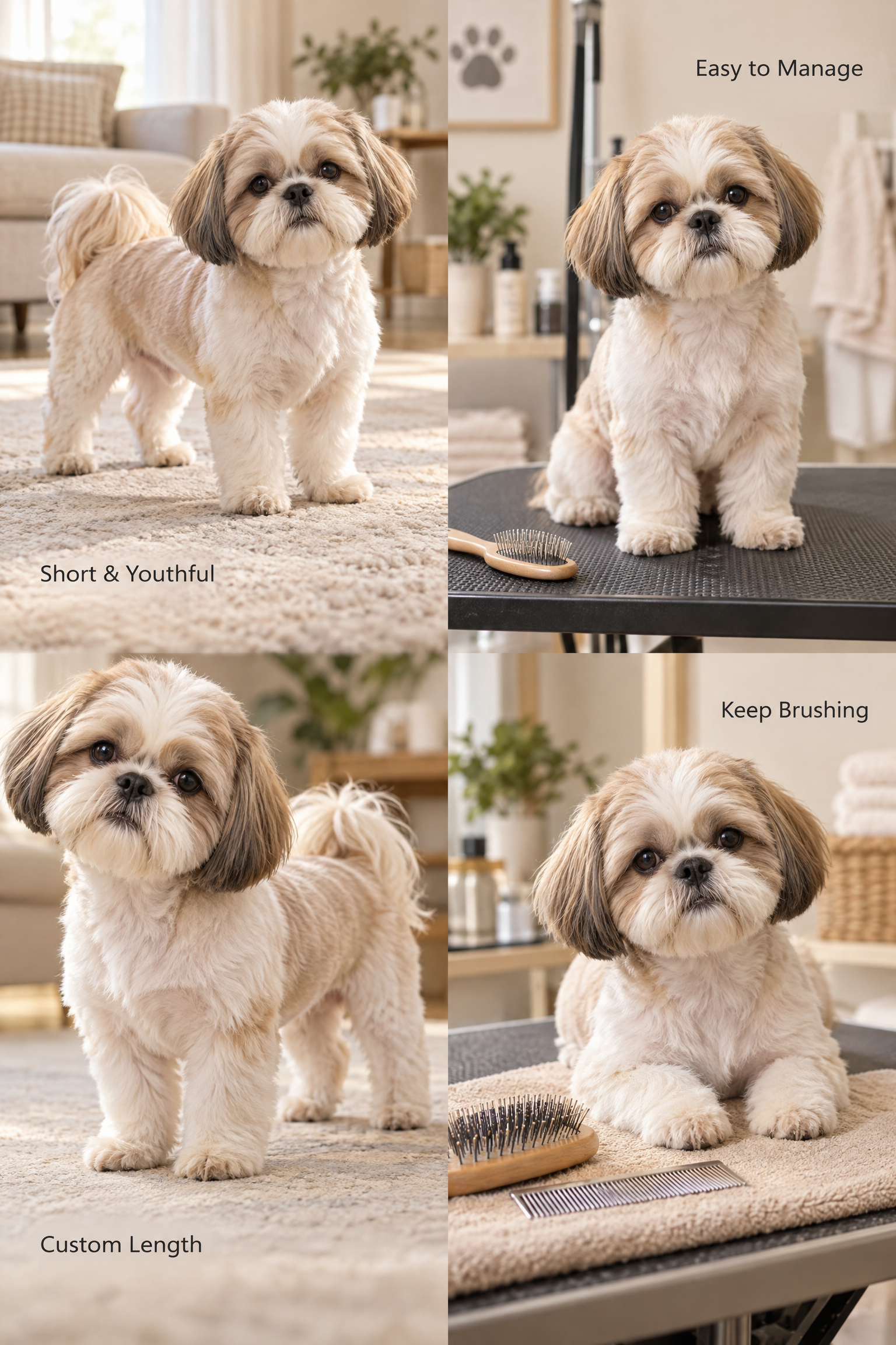 Puppy Cut shih tzu cutting