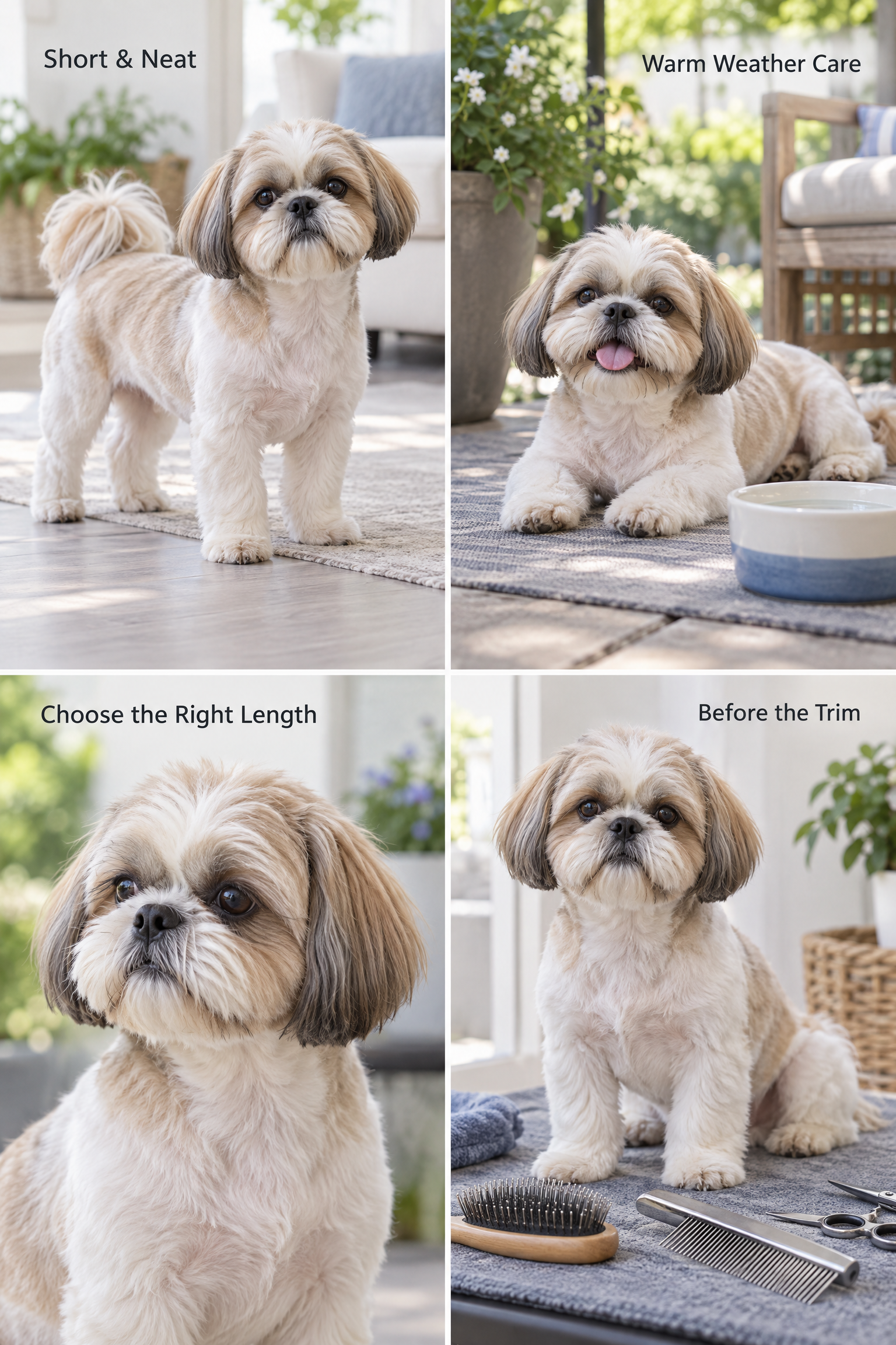 Short Summer shihtzu haircut