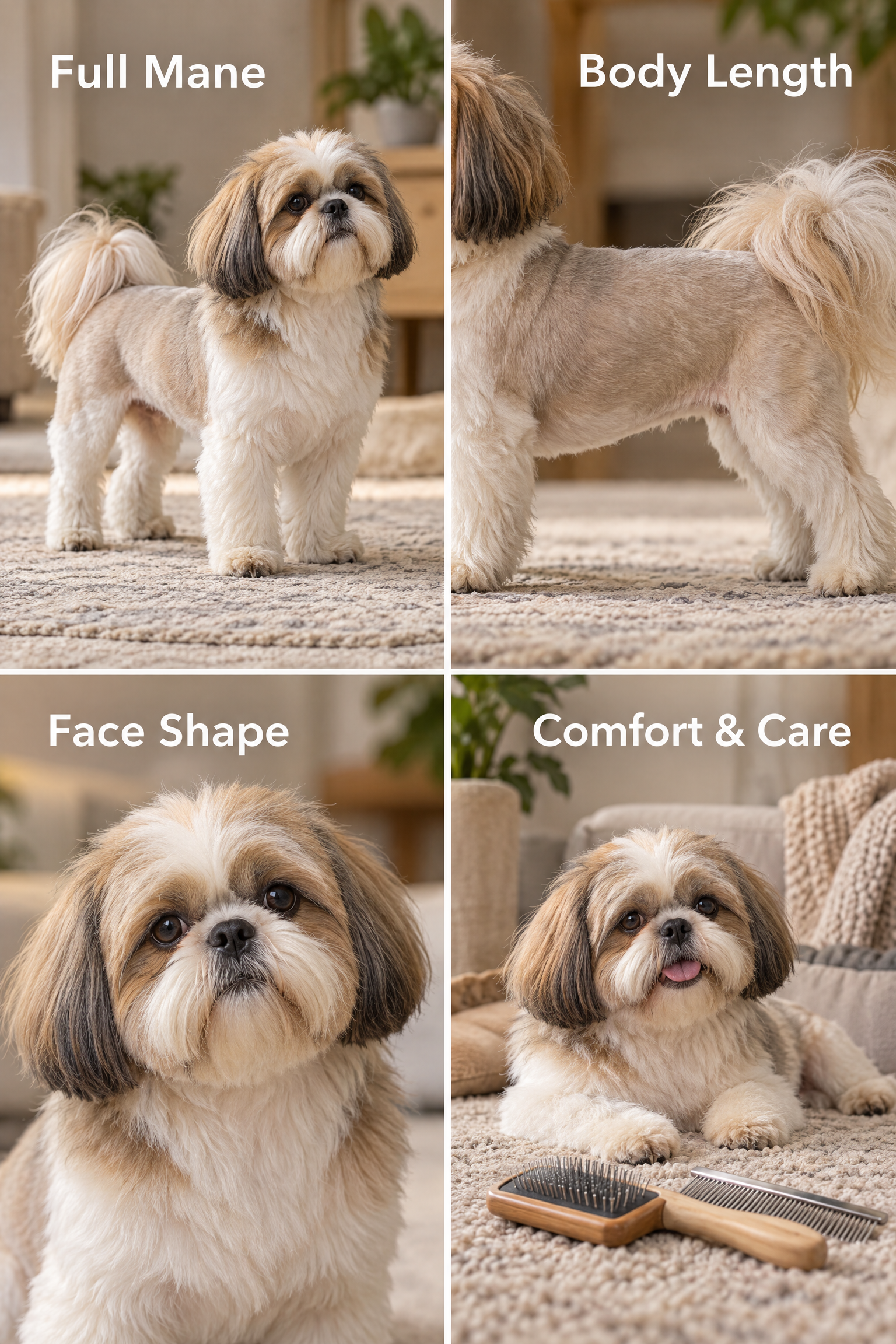 shih tzu lion cut
