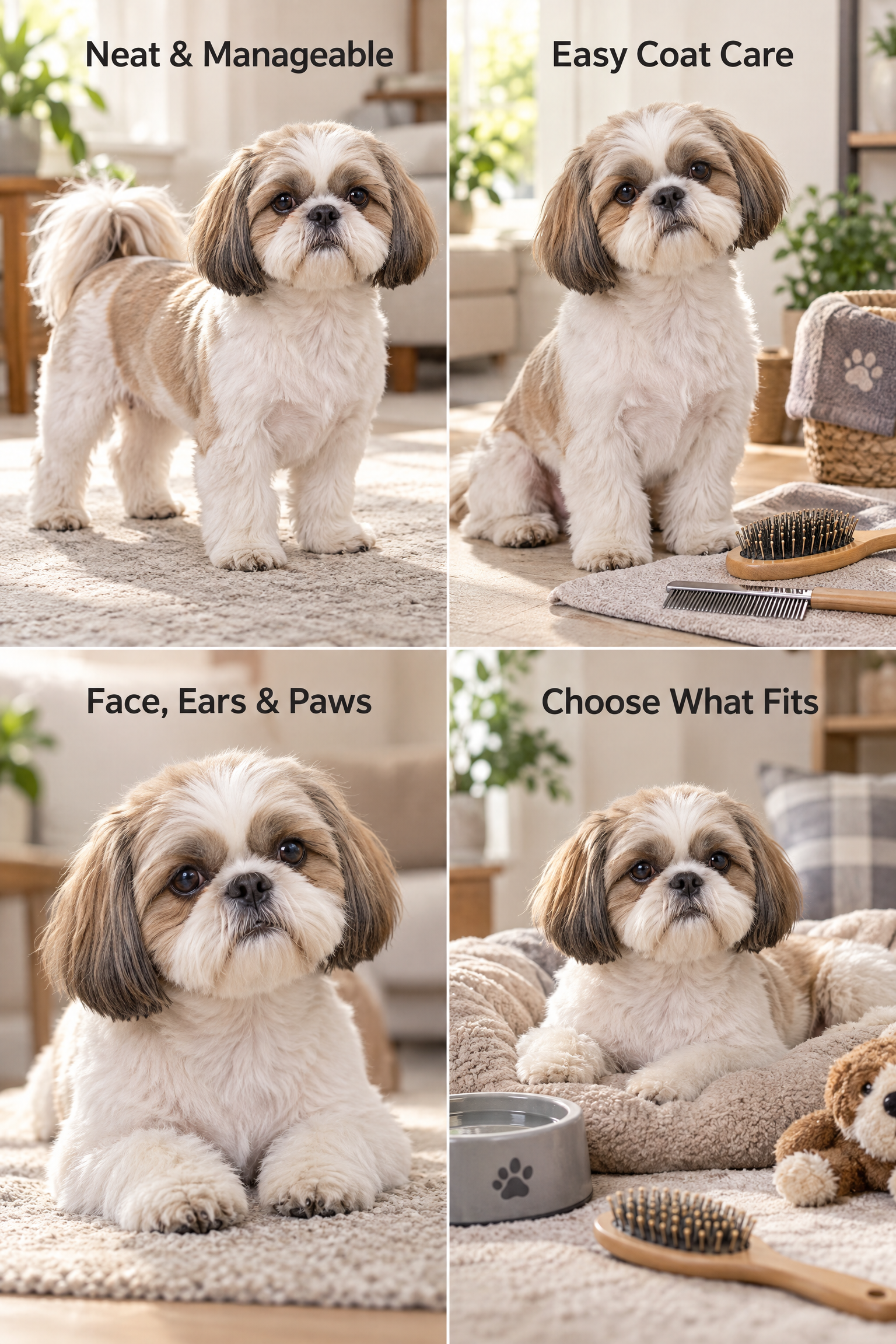 shih tzu low maintenance